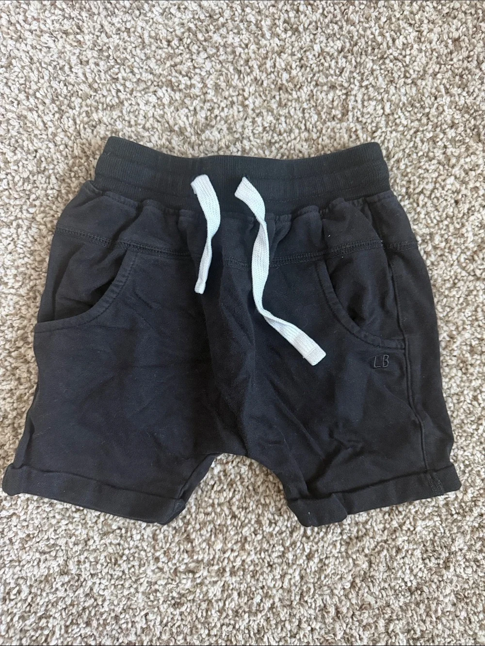 Little Bipsy Toddler Boys Black Kids Shorts with Drawstring